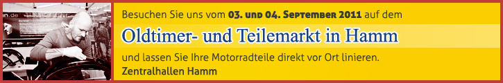 Besuchen Sie uns auf dem Oldtimer- und Teilemarkt in Hamm
